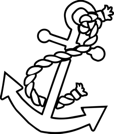 Free Printable Anchor Coloring Pages